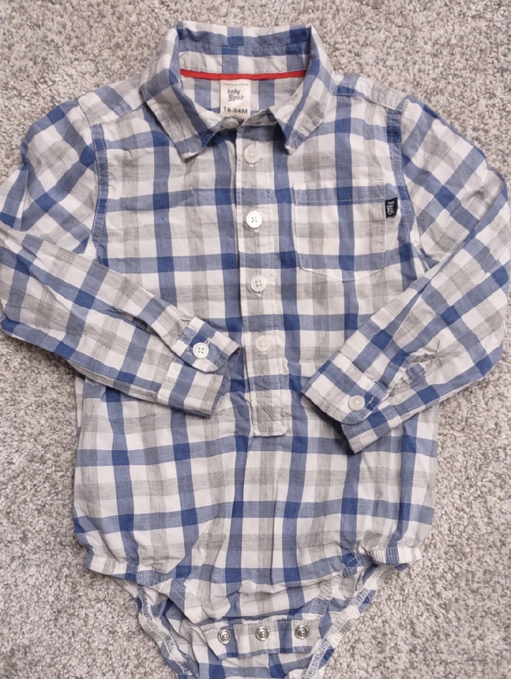 Baby B'gosh Boys Checkered Dress Shirt